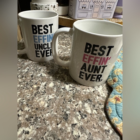 Set of Aunt and Uncle Coffee Mugs — Good Shape - Picture 5 of 6